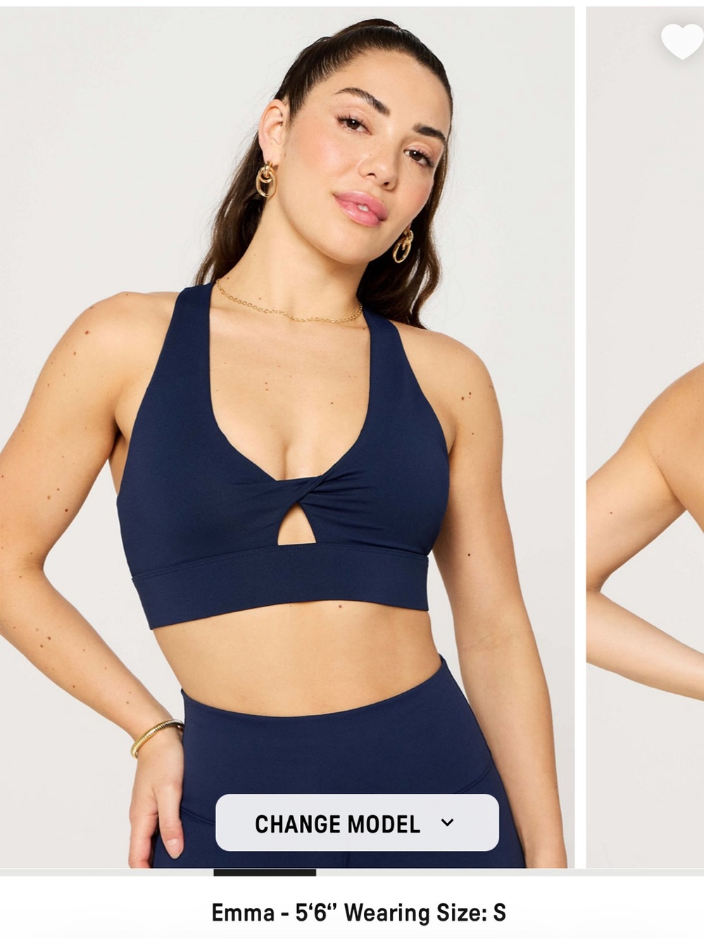 Fabletics Oasis Twist Sports Bra Black